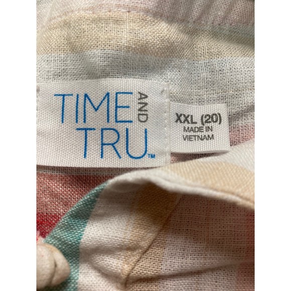 Time and Tru Striped Drawstring Waist Dress size XXL - Picture 3 of 3